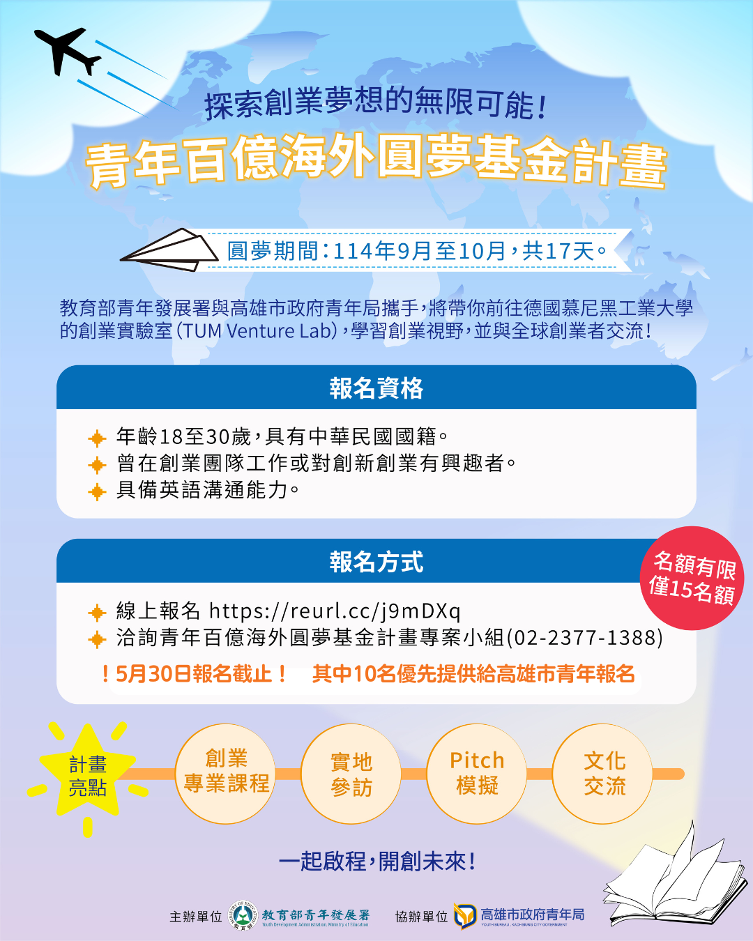 青年百億海外圓夢計畫夯 高雄青年專屬名額 前進慕尼黑開啟國際創業新視野