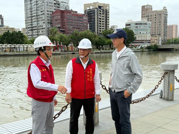 林欽榮副市長視察北斗抽水站 丹娜絲颱風期間穩定運作發揮功效