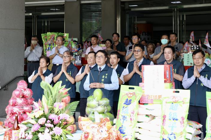 黃偉哲主持民治市政中心中元普渡祭典 祈求市民平安、市政順利