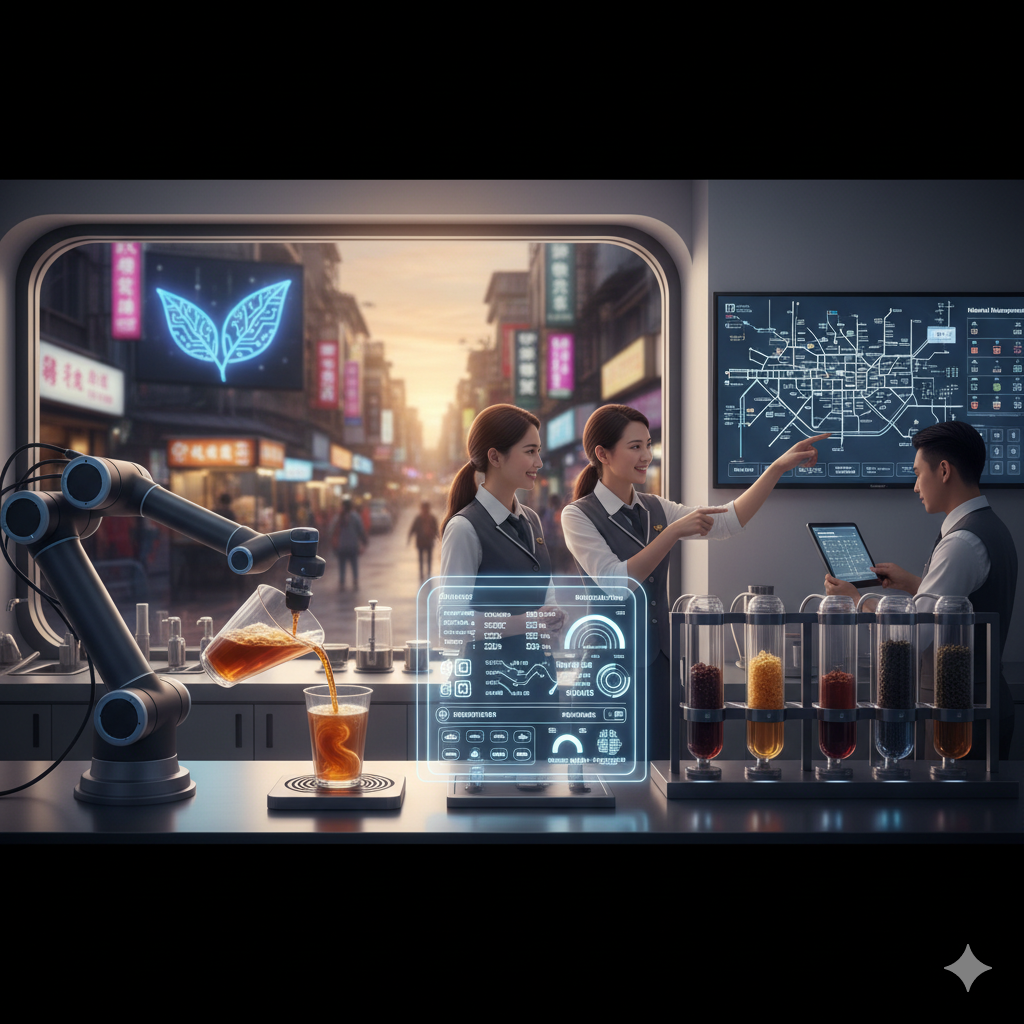 手搖飲的「AI戰國時代」：南台灣餐飲業如何用「智慧製茶」搶佔市……