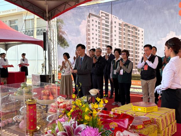 臺南市佳里區「六安好室」社會住宅開工動土 盼提供民...