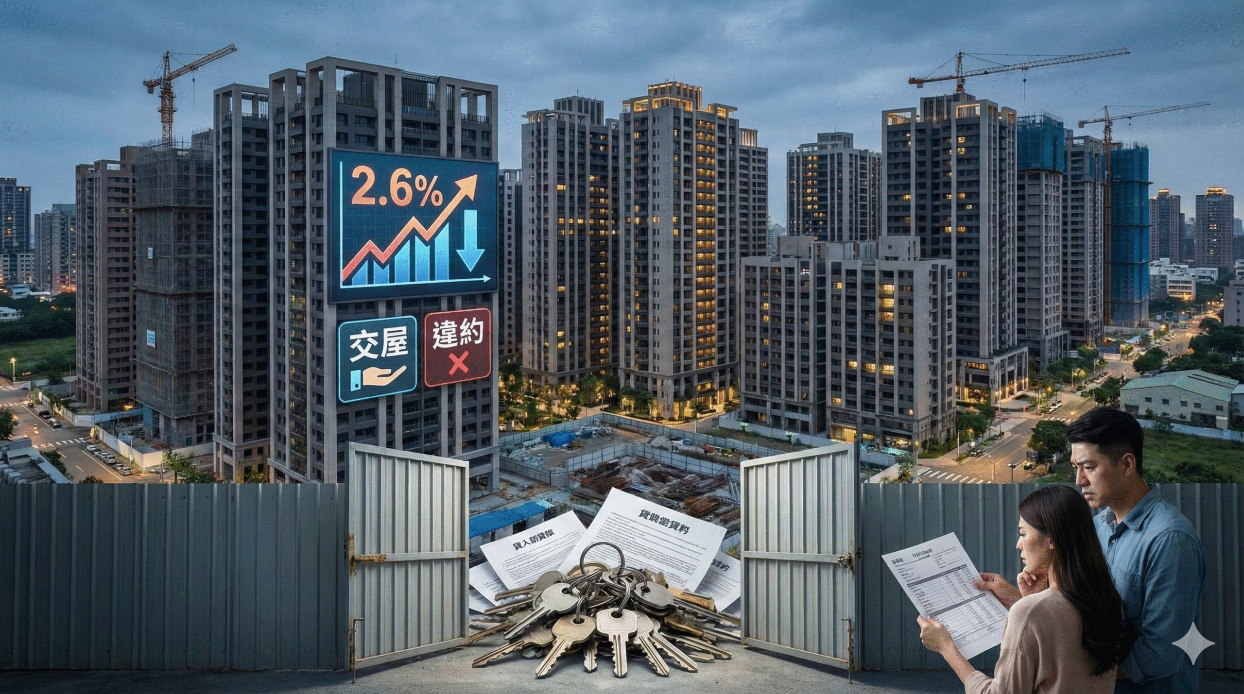 交屋潮遇上高利率：南台灣建商與投資客如何應對「貸款量增」背後的「違約風險」？