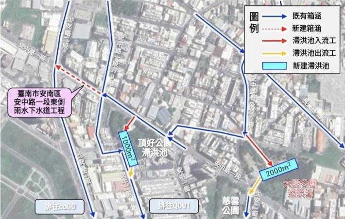 臺南市長黃偉哲爭取2億3仟萬元辦理逕流分擔,奉經濟部核定,以改……