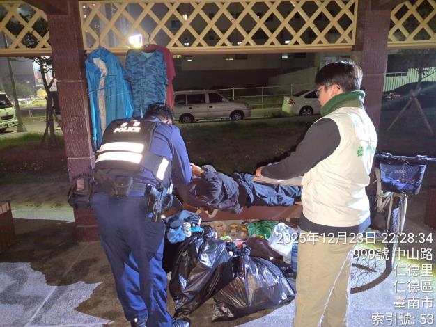 黃偉哲關心街友人身安全  啟動街友大普查守護基本權益