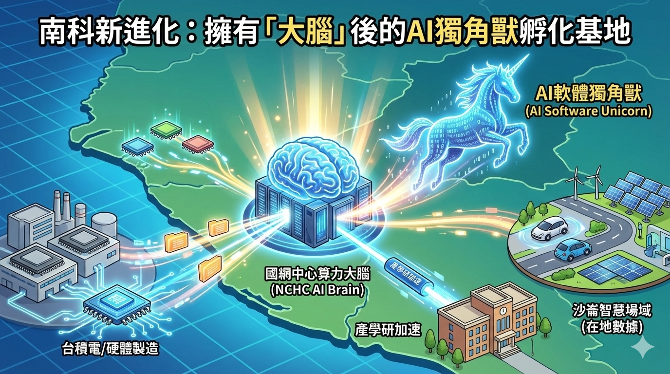 不僅是台積電的後花園:擁有「大腦」後的南科,如何孵化出南台灣……