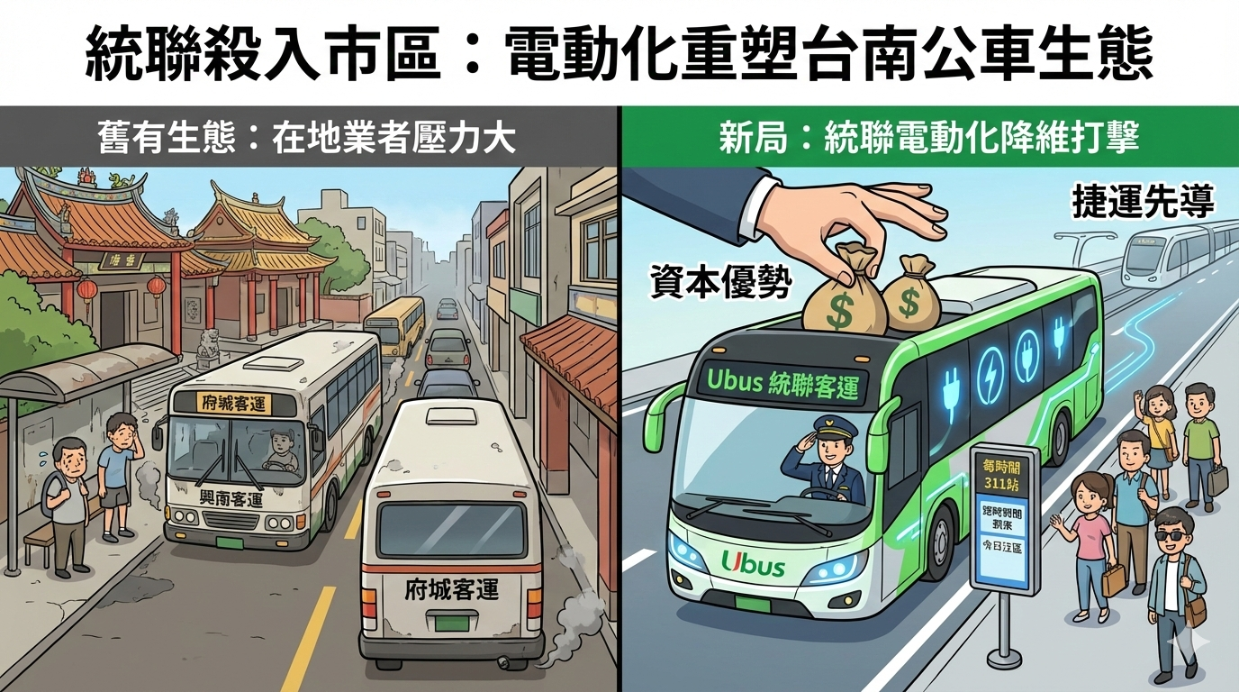 統聯殺入市區公車戰局:國道巨人「接地氣」,將如何利用「電動化……