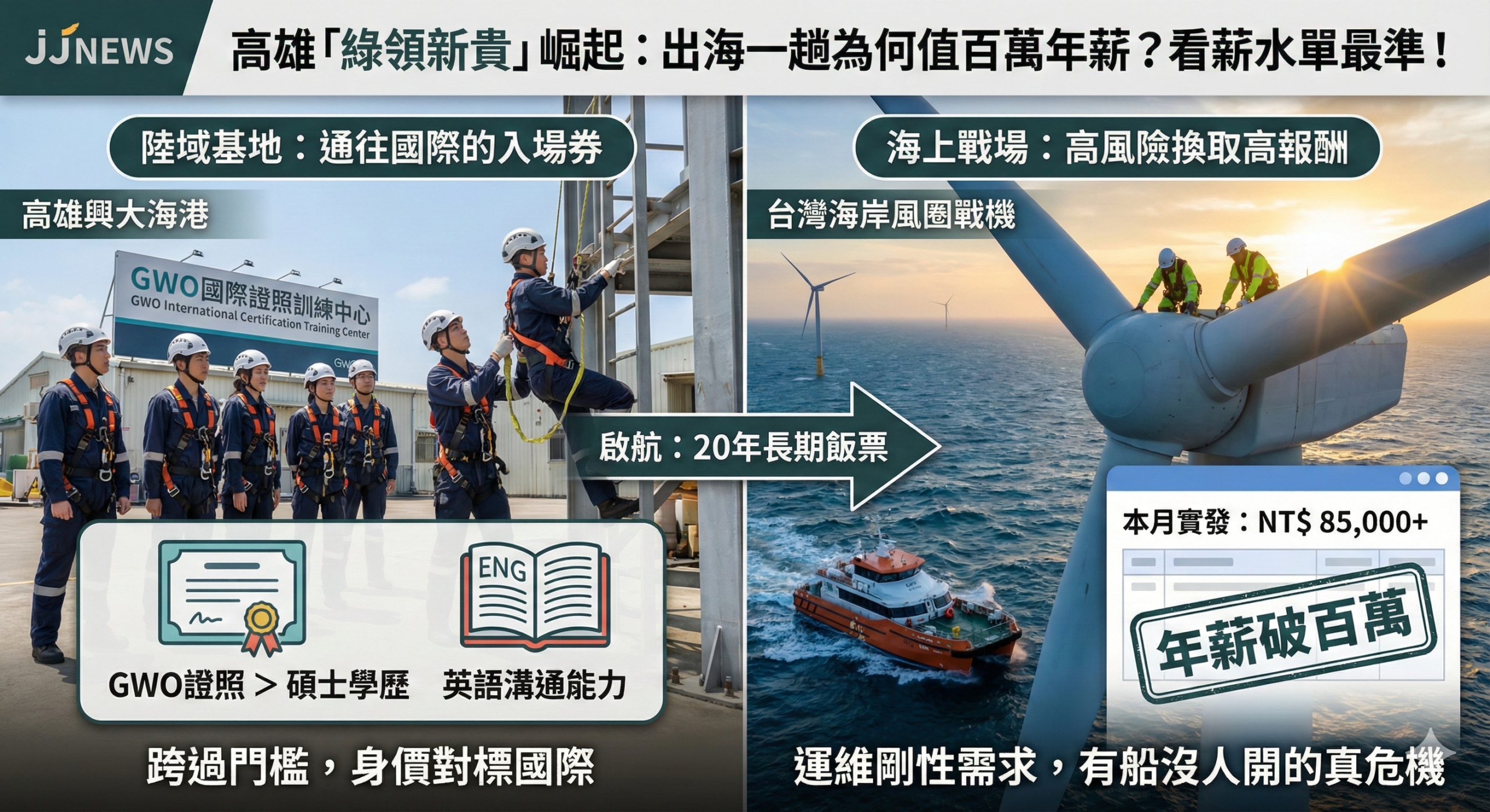 別管撤退傳言，看薪水單最準：高雄「綠領新貴」崛起，出海一趟為……