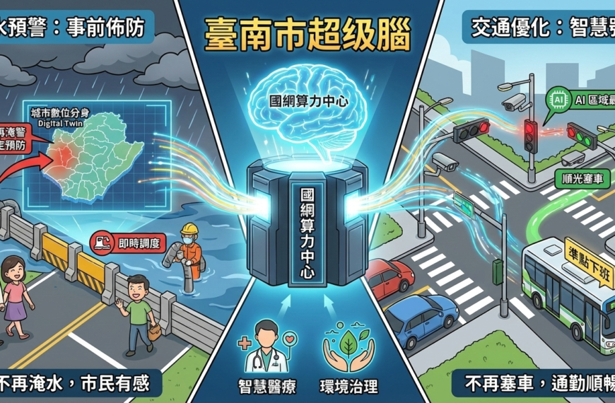從治水到交通：台南市府如何利用「國網算力」，打造讓...