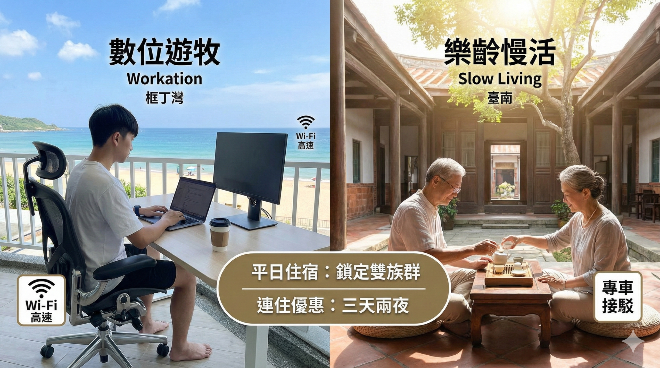 平日住宿優惠的戰略：南台灣民宿與飯店如何鎖定「數位遊牧」與「……