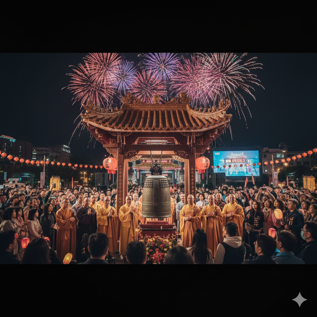 百年老鐘也能變網紅？台南宮廟如何把「傳統信仰」變成「跨年潮牌……