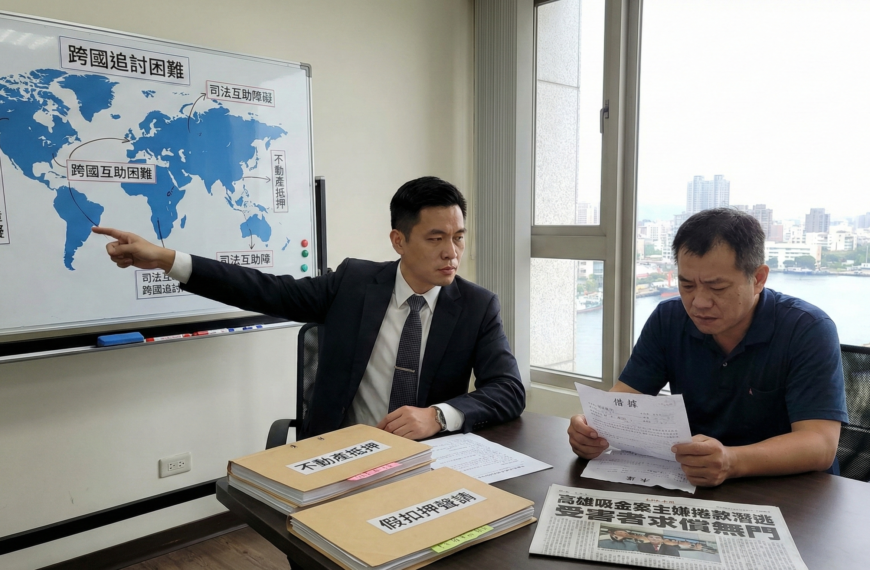 捲款出境追得回嗎？：從高雄吸金案看「跨境資產追討」的高難度與……