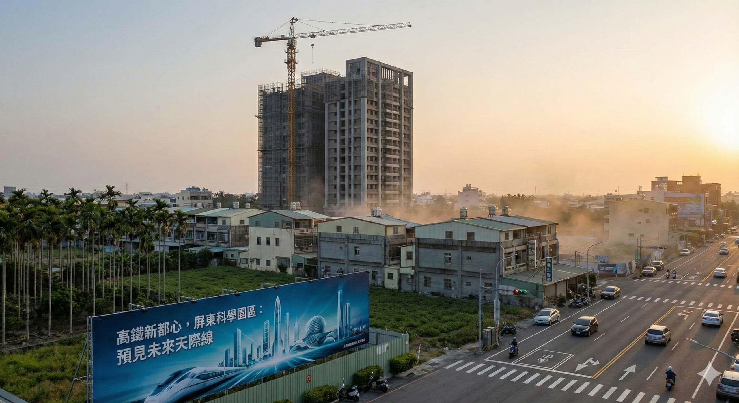 高鐵沒到房價先到 屏東科學園區的預期心理重塑國境之南天際線