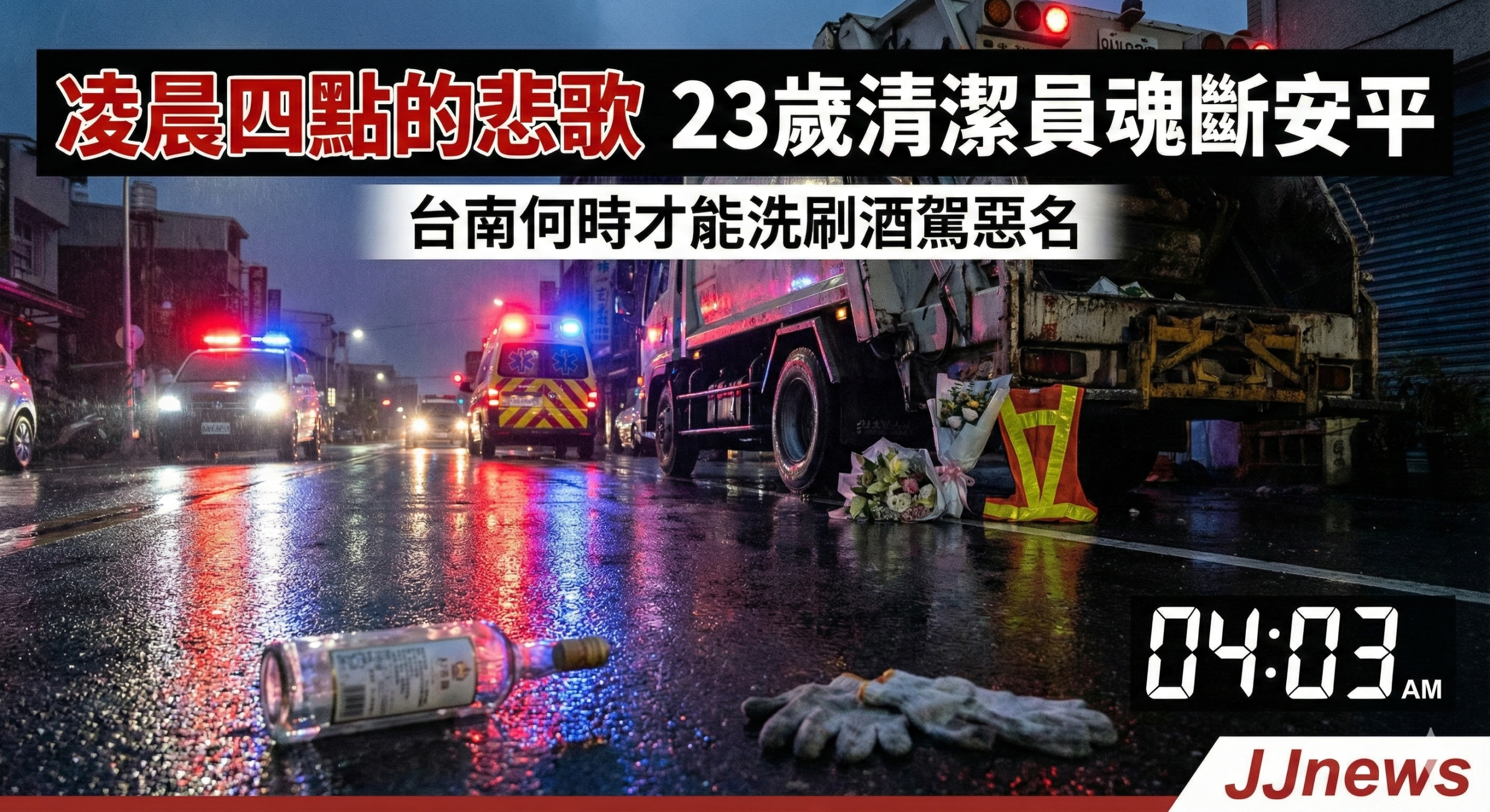 凌晨四點的悲歌 23歲清潔員魂斷安平 台南何時才能洗刷酒駕惡名