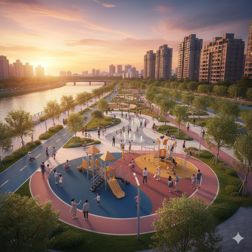 從「玻璃橋」的滑倒教訓到「刷毛鋪面」的樸實重生：河堤公園整建案看見華而不實美學的終結