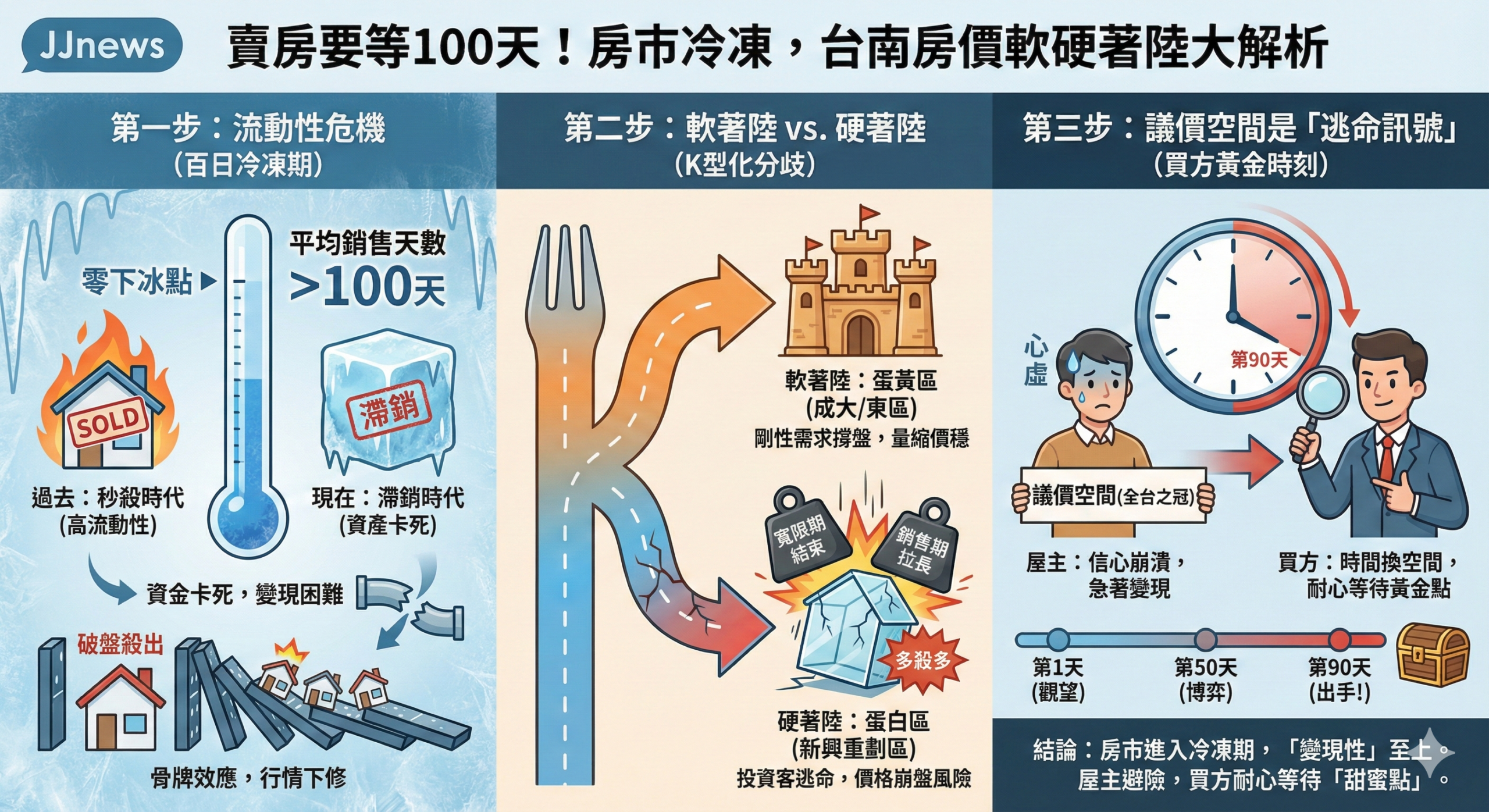 賣房要等 100 天!房市進入「冷凍期」,台南房價會軟著陸還是硬著陸?
