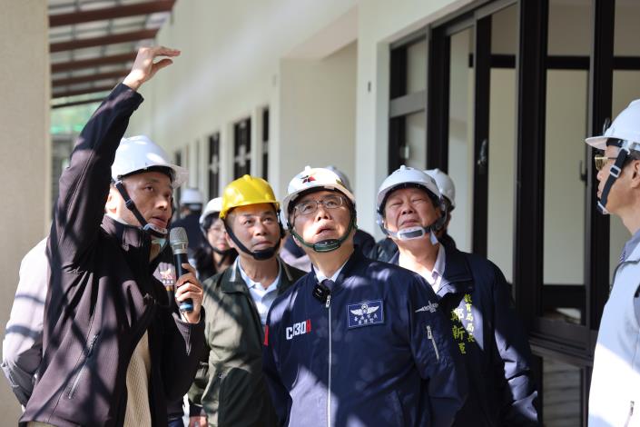中山國中新教學行政大樓115學年度將啟用 黃偉哲視察工程進度盼提供優質環境