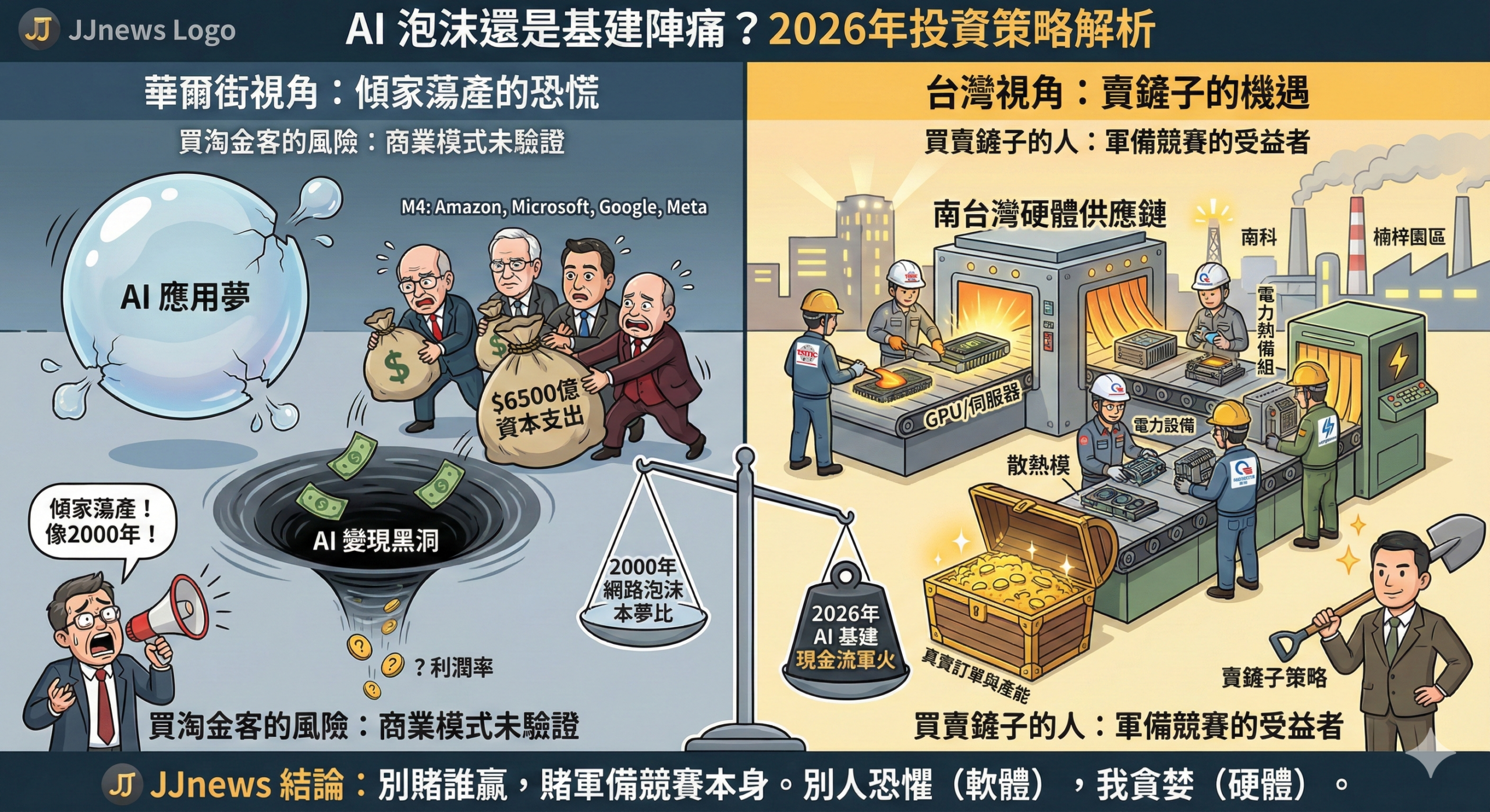 AI 泡沫要破了？專家喊「傾家蕩產」，2026 年投資人該逃命還是貪……