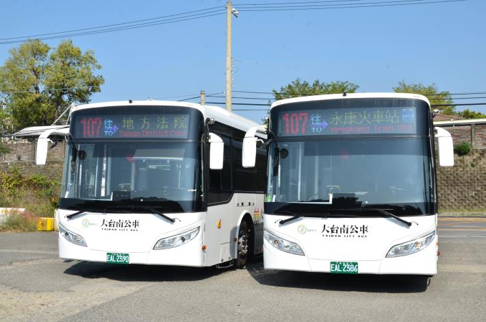 台南第2條都會公車107路「永康火車站－地方法院」3/18上線營運