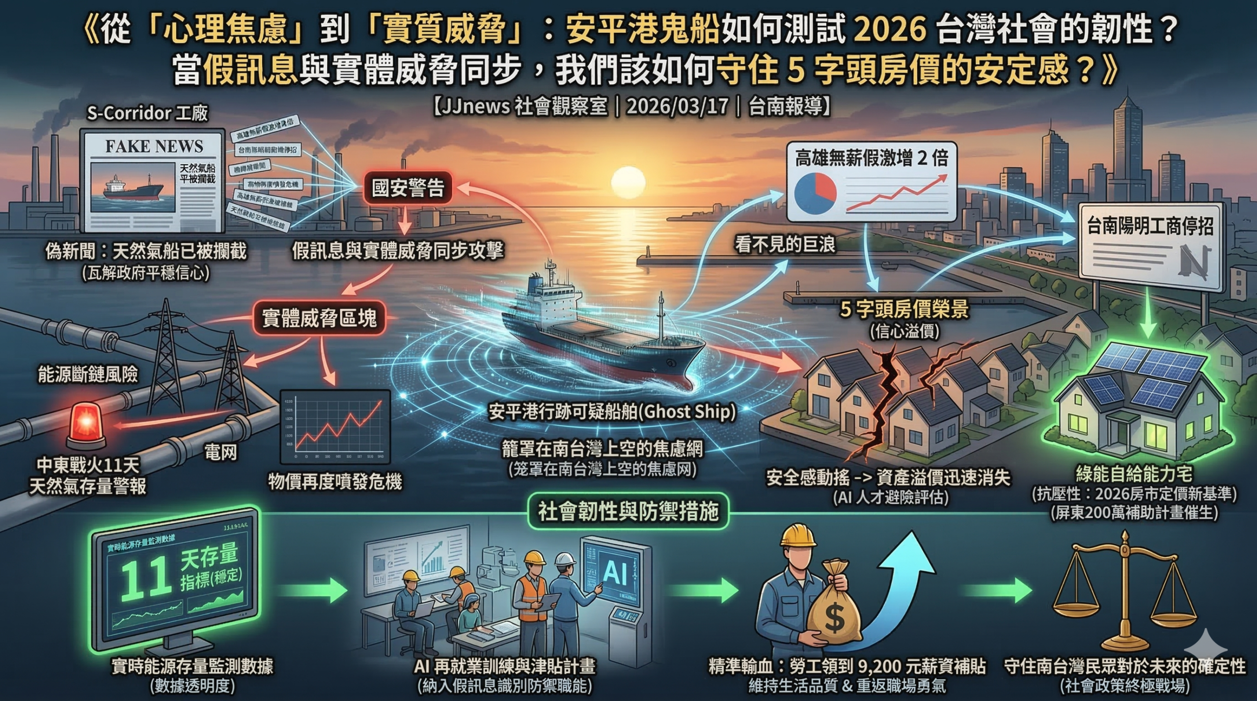 安平港鬼船如何測試 2026 台灣社會的韌性？當假訊息與實體威脅同……