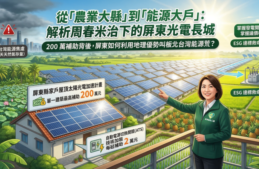 200 萬補助背後，屏東如何利用地理優勢叫板北台灣...