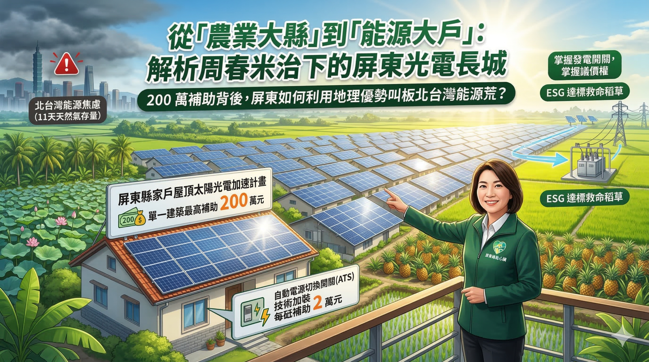 200 萬補助背後,屏東如何利用地理優勢叫板北台灣能源荒?