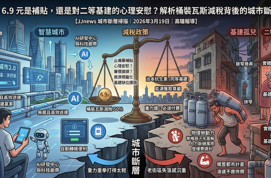 解析桶裝瓦斯減稅背後的城市斷層