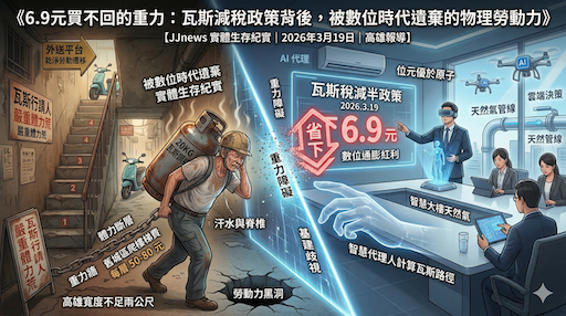 瓦斯減稅政策背後：被數位時代遺棄的物理勞動力