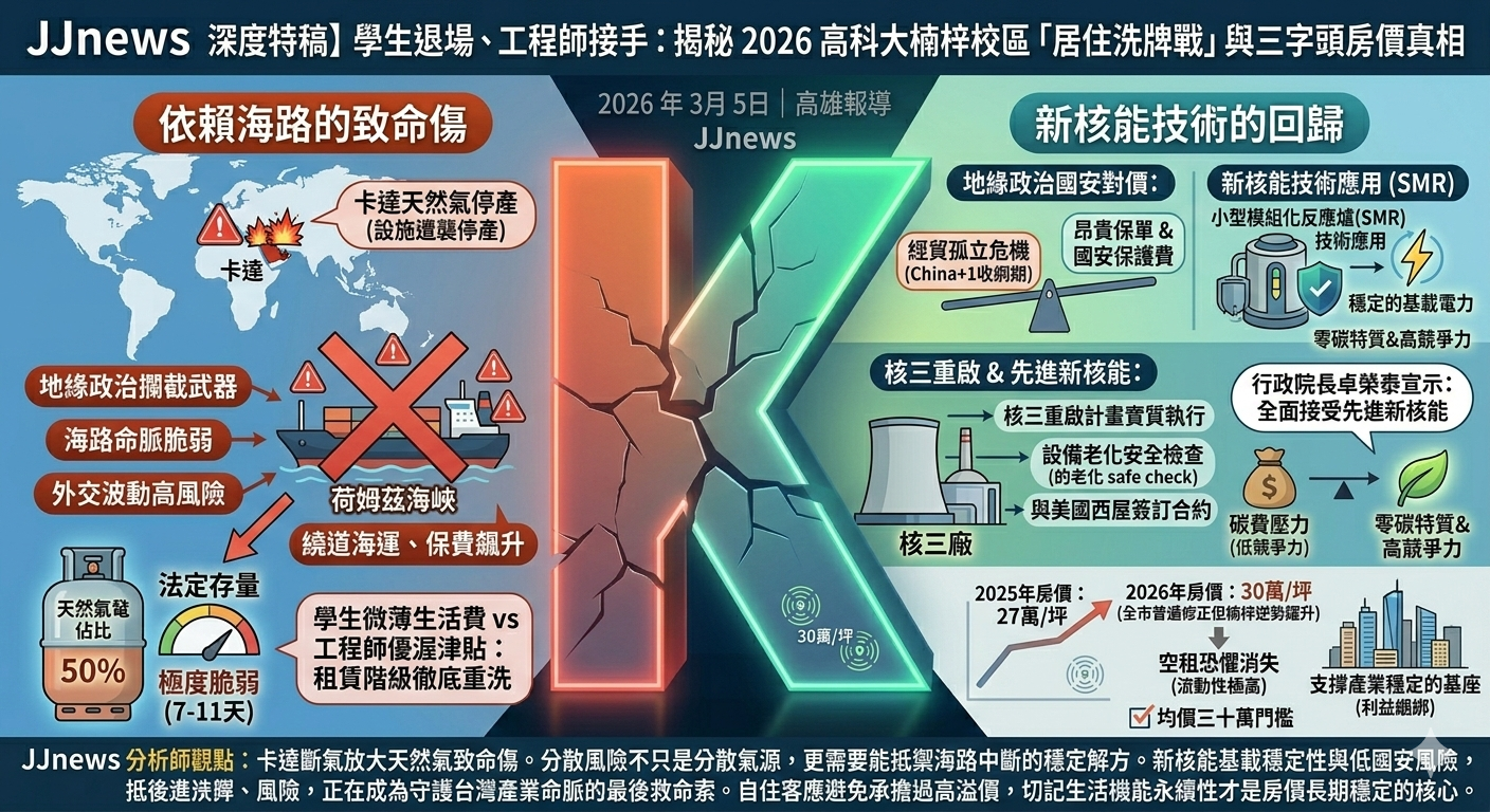 學生退場、工程師接手：揭秘 2026 高科大楠梓校區「居住洗牌戰」……