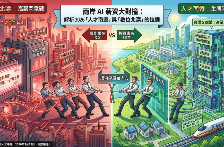 當陸企開出 2.7 倍薪資，台灣 S 廊帶如何靠「...