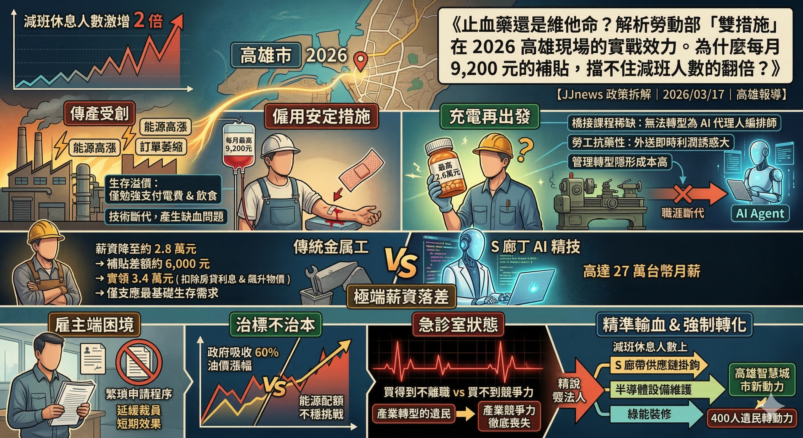 為什麼每月 9,200 元的補貼，擋不住減班人數的翻倍？