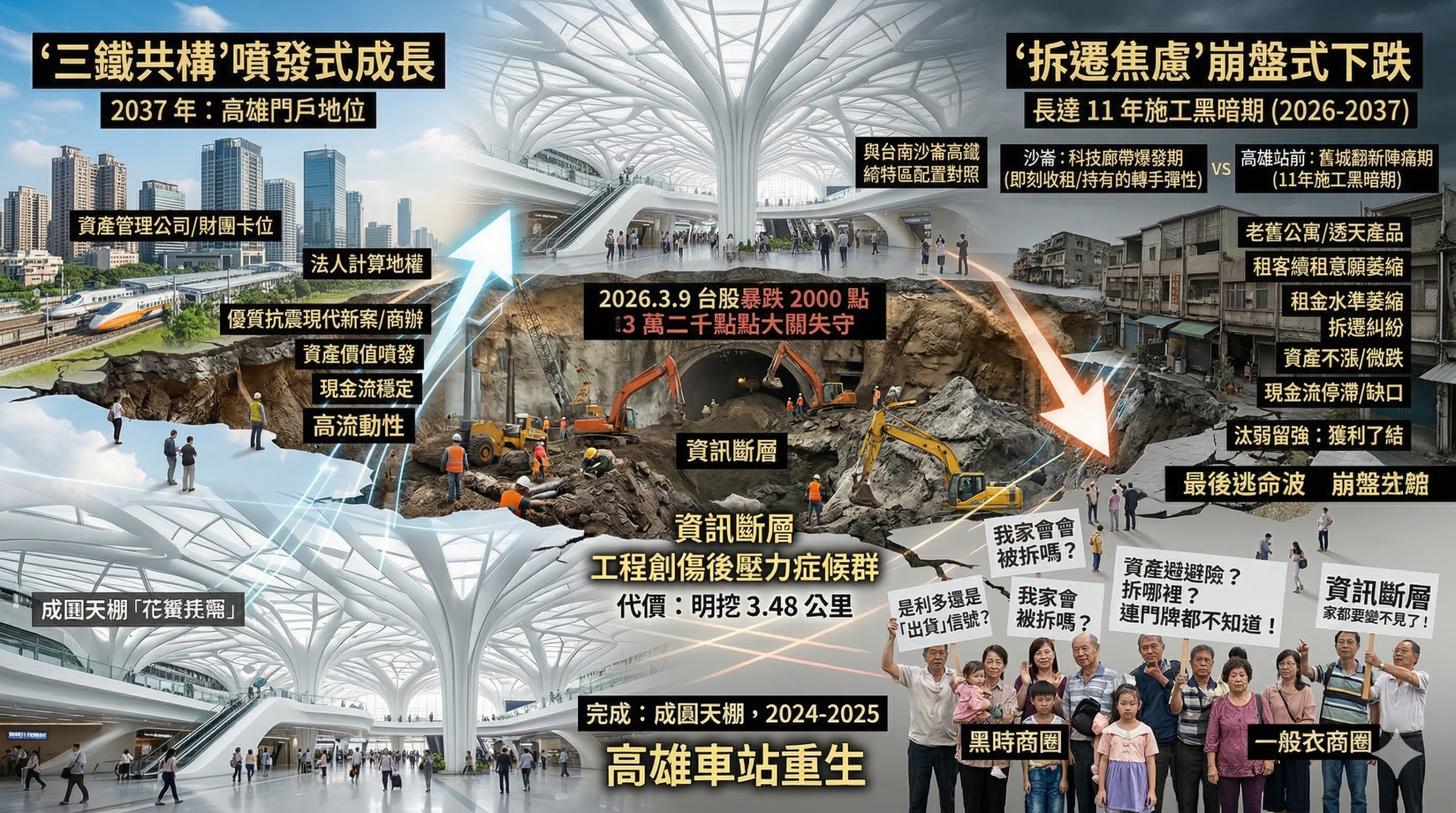 當高鐵確定進站,周邊房價會因為「拆遷焦慮」而崩盤,還是因「三……