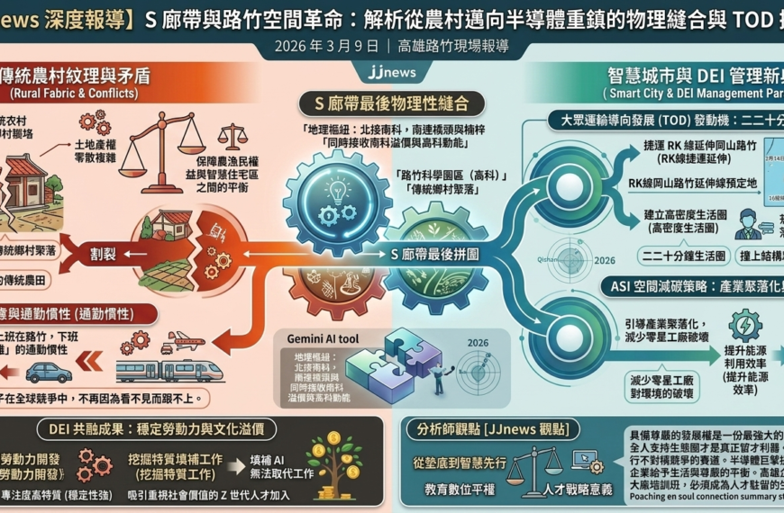 S 廊帶的最後拼圖：解析路竹從農村邁向半導體重鎮的「空間革命」……