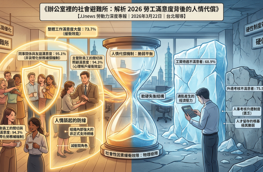 辦公室裡的社會避難所：解析 2026 勞工滿意度背後的人情代償