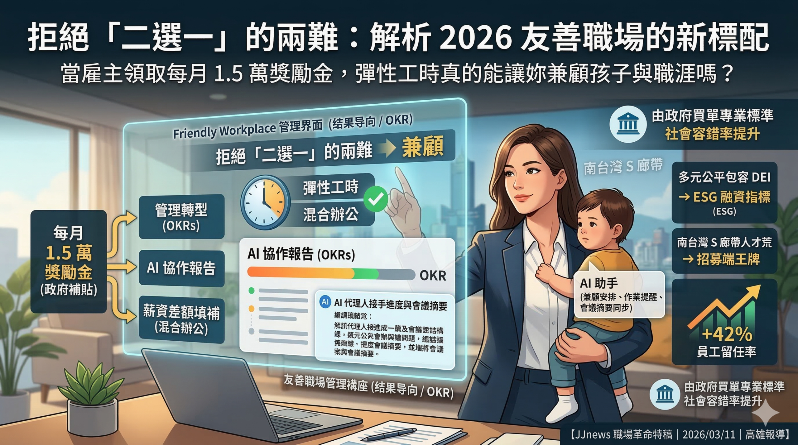 拒絕「二選一」的兩難：彈性工時真的能讓妳兼顧孩子與職涯嗎？