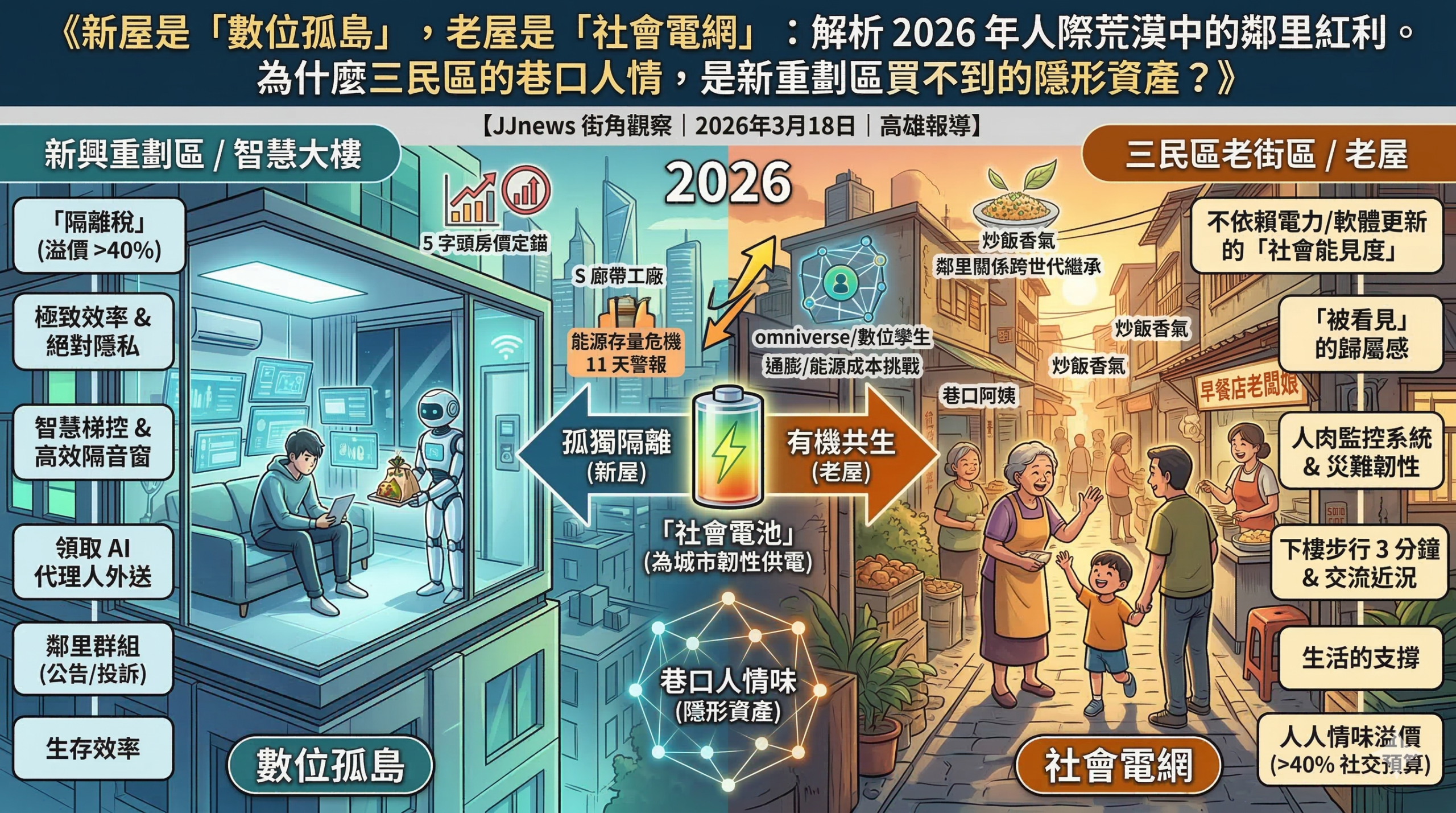《新屋是「數位孤島」，老屋是「社會電網」：解析 2026 年人際荒……