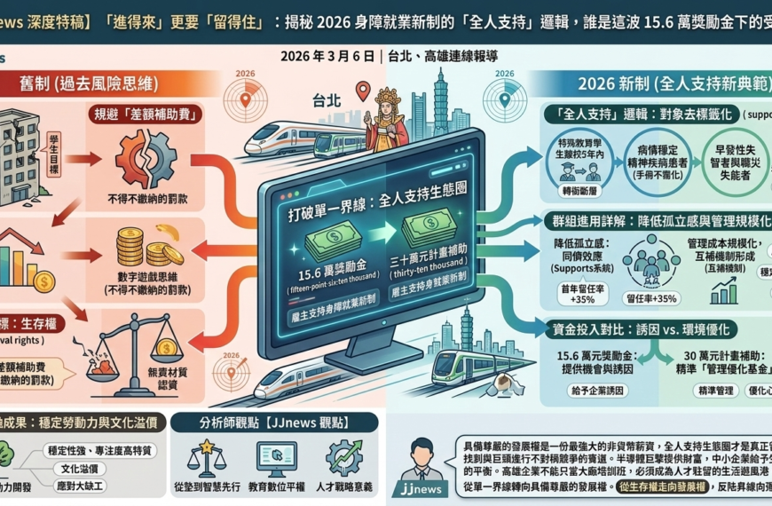 「進得來」更要「留得住」：揭秘 2026 身障就業新制的「全人支持……