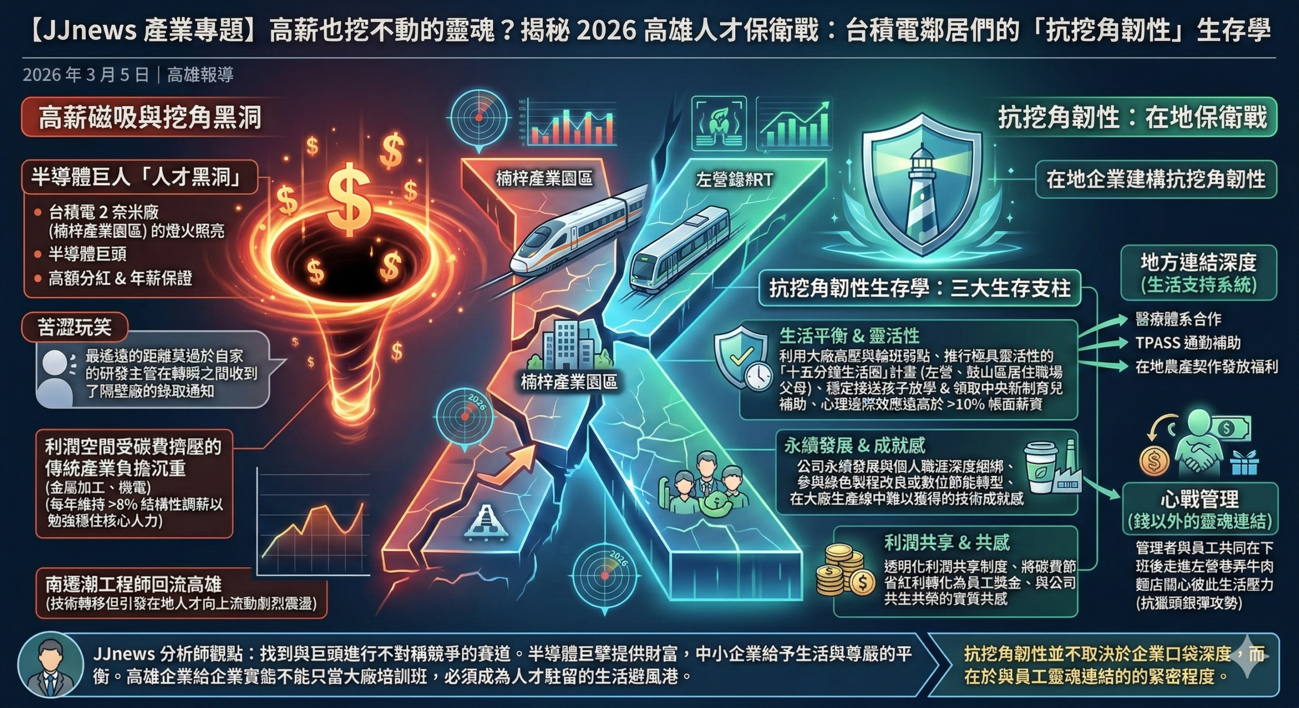 高薪也挖不動的靈魂？揭秘 2026 高雄人才保衛戰：台積電鄰居們的……