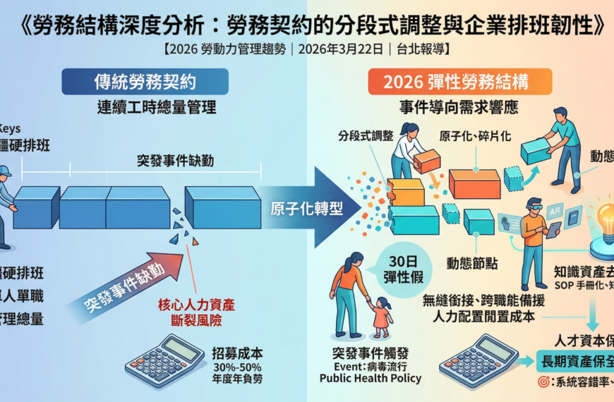 勞務結構深度分析：勞務契約的分段式調整與企業排班韌性