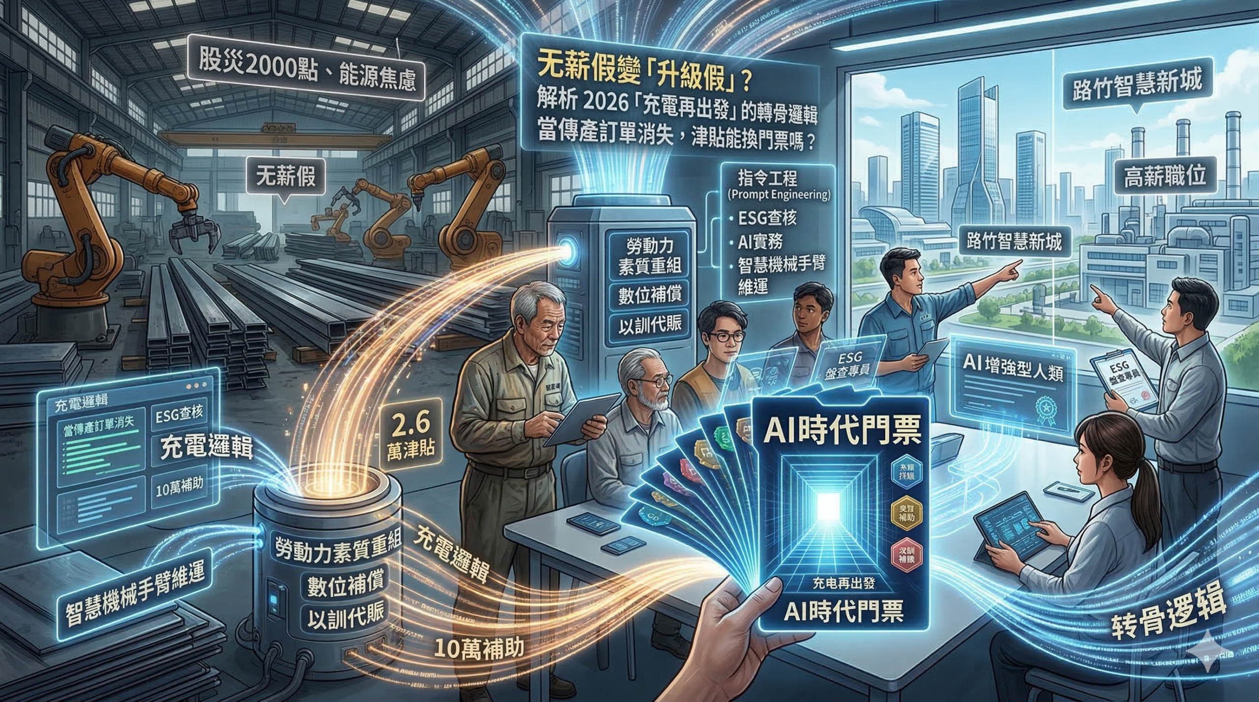 當傳產訂單消失，這 2.6 萬的津貼能換來一張 AI 時代的門票嗎？