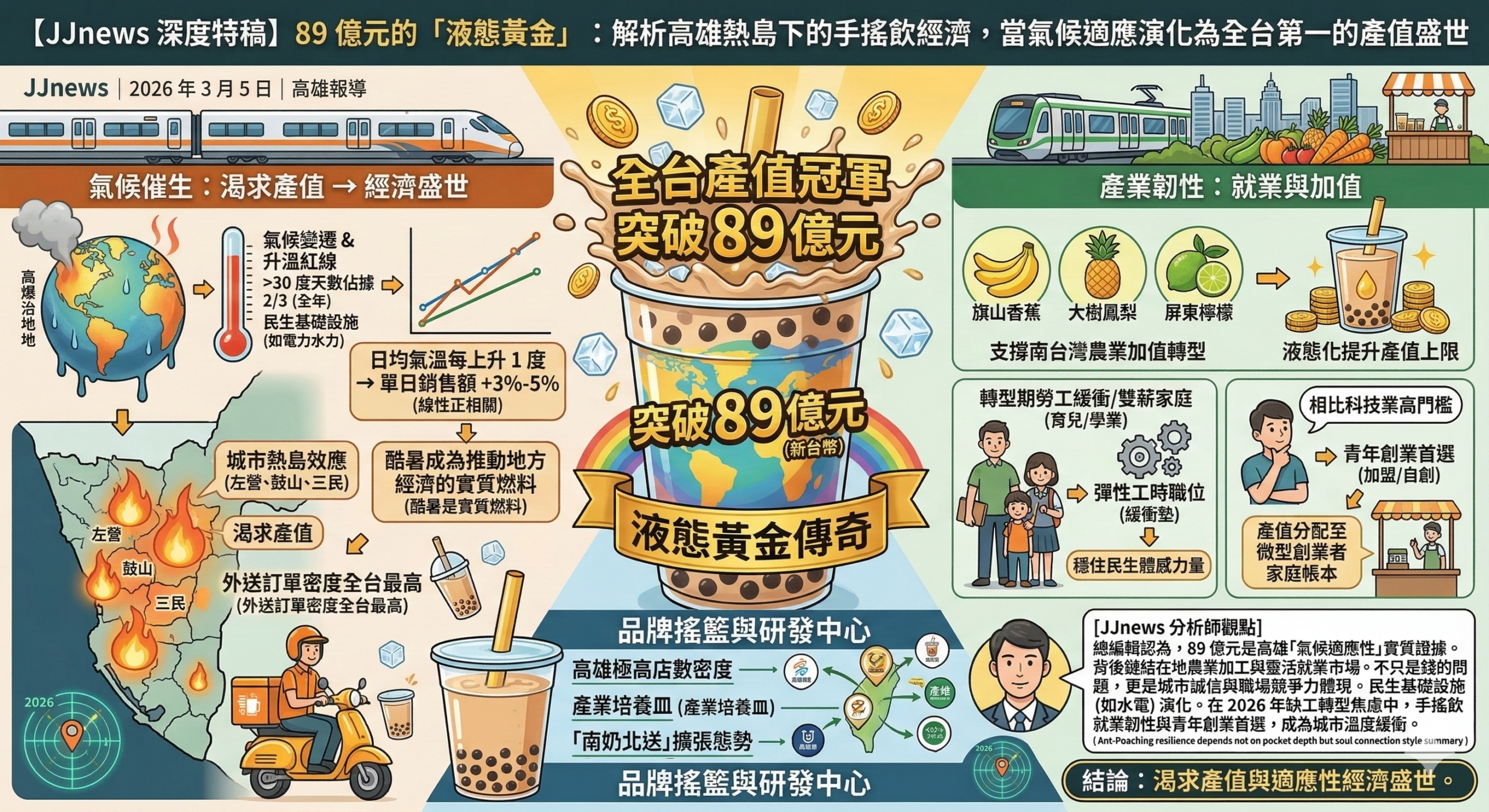89 億元的「液態黃金」：解析高雄熱島下的手搖飲經濟，當氣候適……