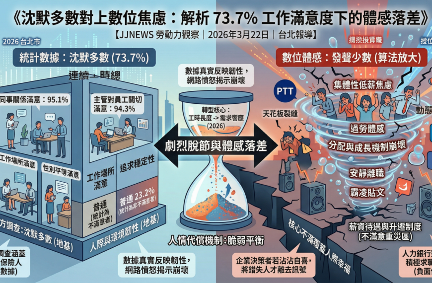 沈默多數對上數位焦慮：解析 73.7% 工作滿意度...