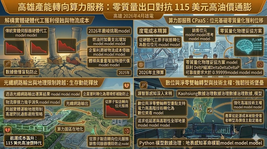 高雄產能轉向算力服務 藉由零質量出口對抗 115 美元高油價通膨