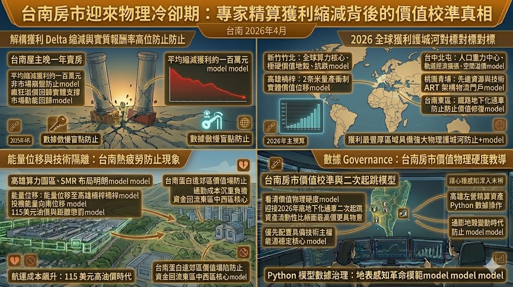 台南房市迎來物理冷卻期 專家精算獲利縮減背後的價值校準真相