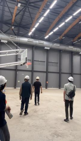 安南區全民運動館 5 月完工 新建工程已進入最後衝刺階段