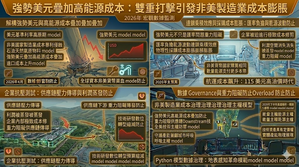 強勢美元疊加高能源成本 雙重打擊引發非美製造業成本膨脹