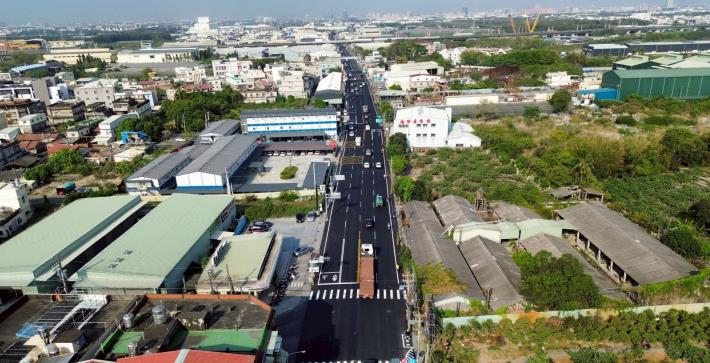 扛起產業運輸重擔  南科橋頭園區聯絡道安招路新裝上場