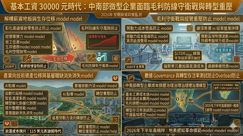 薪資地板升至三萬元引發營運負重 微型企業面臨毛利防線守衛戰