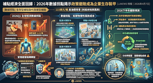 補貼經濟全面回歸 2026年數據拐點揭示政策避險成為企業生存裝甲