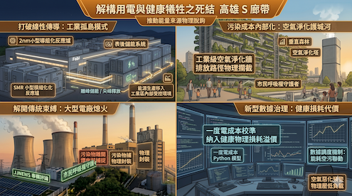 解構用電與健康犧牲之死結 高雄 S 廊帶推動能量來源物理脫鉤