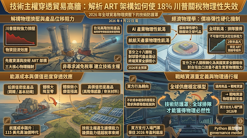 技術主權穿透貿易高牆：解析 ART 架構如何使 18% 川普關稅物理性……
